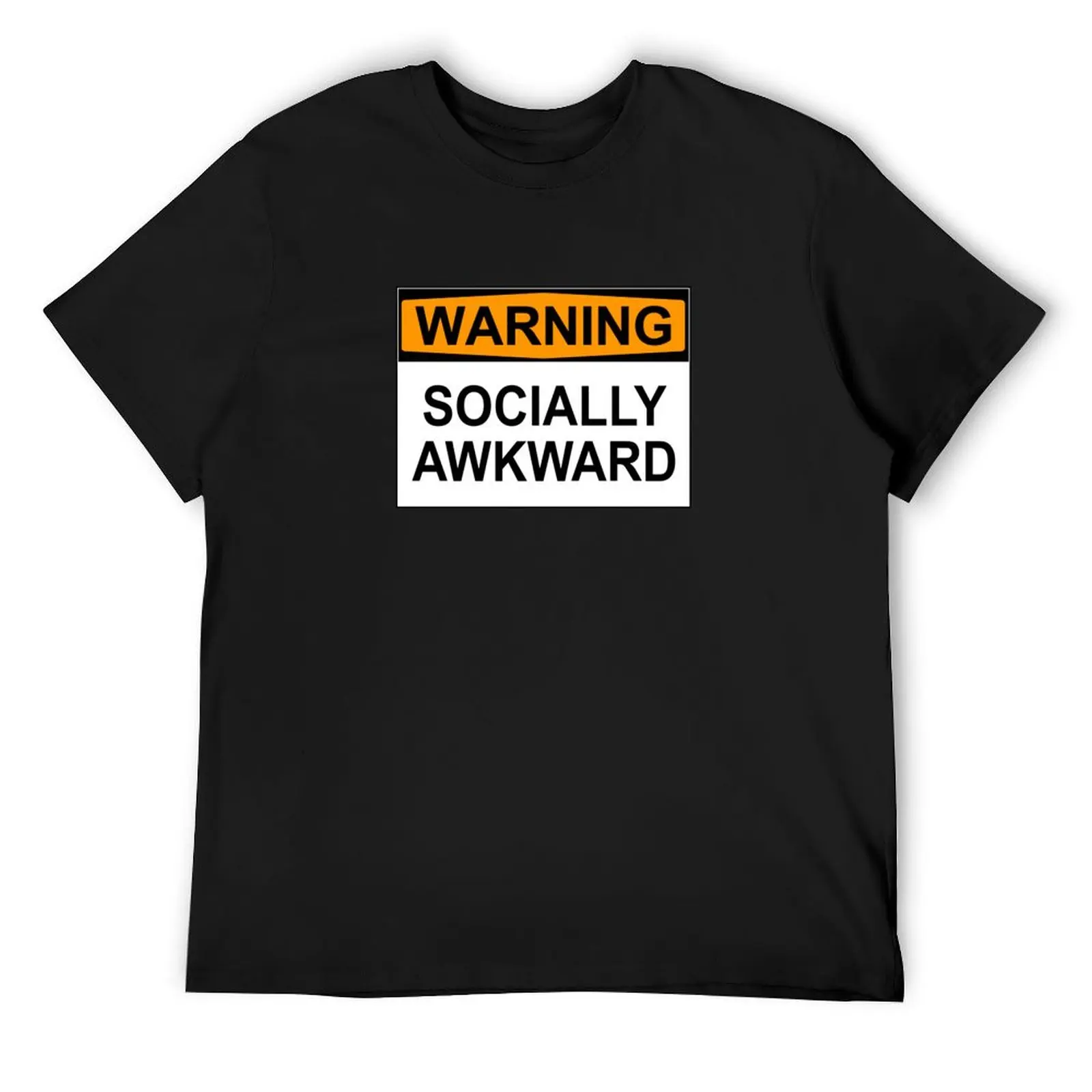 

WARNING: SOCIALLY AWKWARD T-Shirt heavyweights summer tops summer shirt quick-drying plain t shirts men