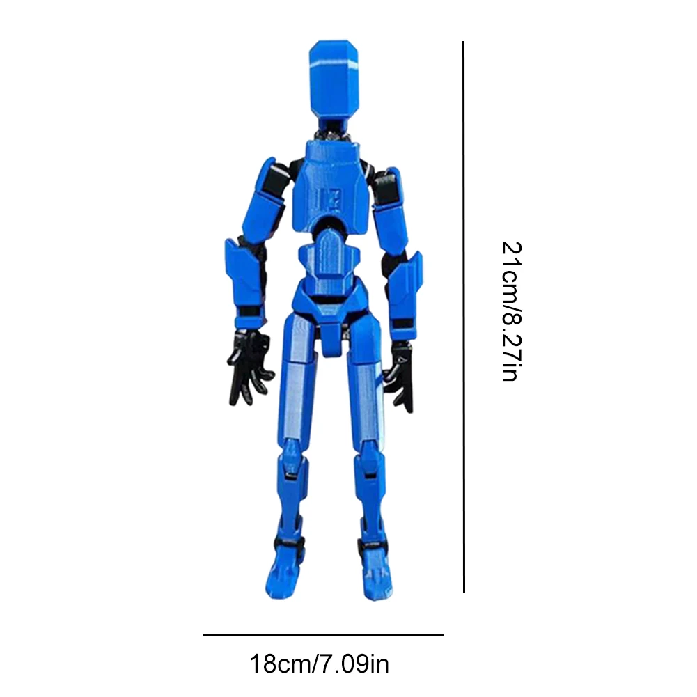 Dummy 13 Action Figure 3D Printed Multi-Jointed Movable Figure Parent-Children Game 3D Printed Mannequin Desktop Decorations