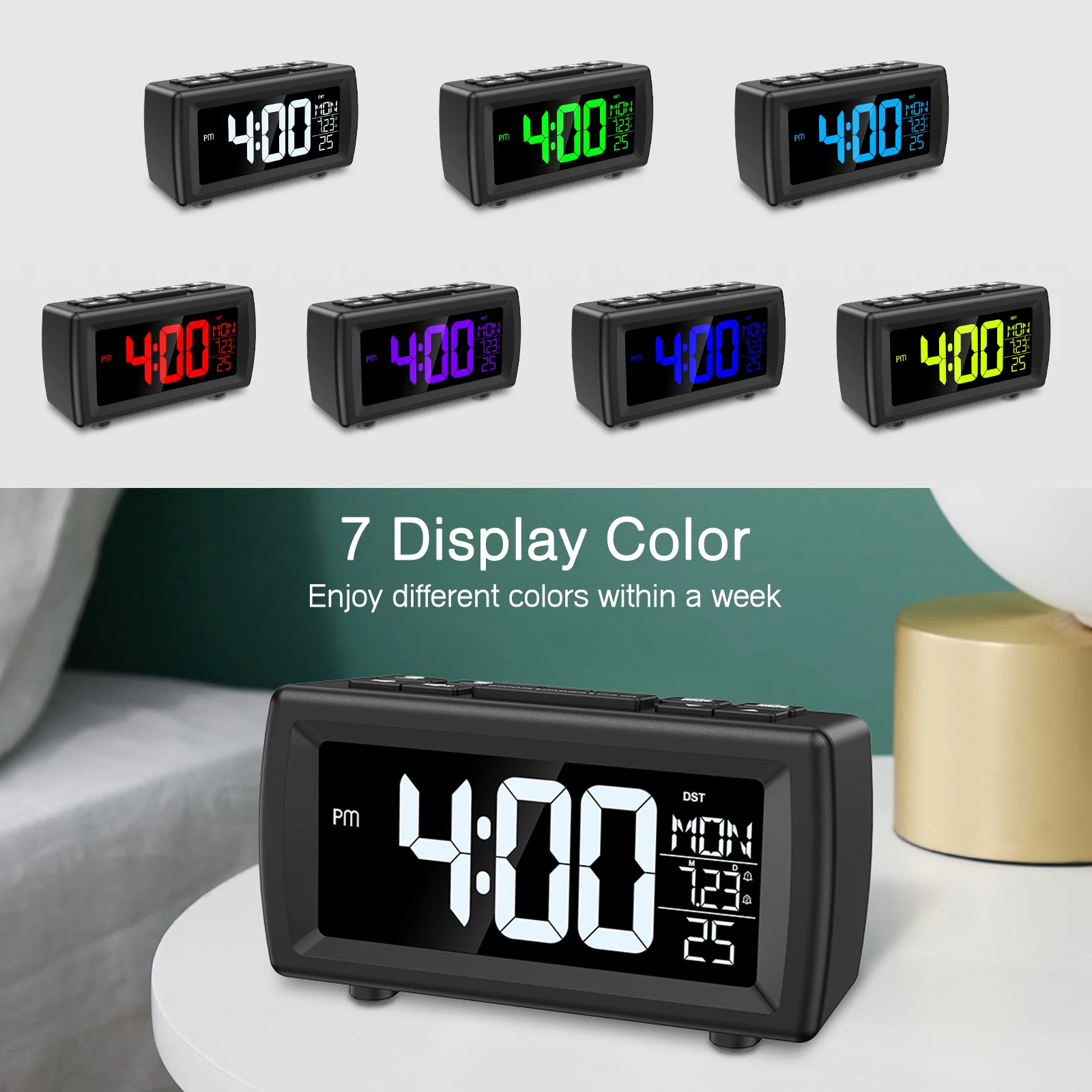 Thumbnail 2 - #36 New LED Bedside Alarm Clocks Arrivals