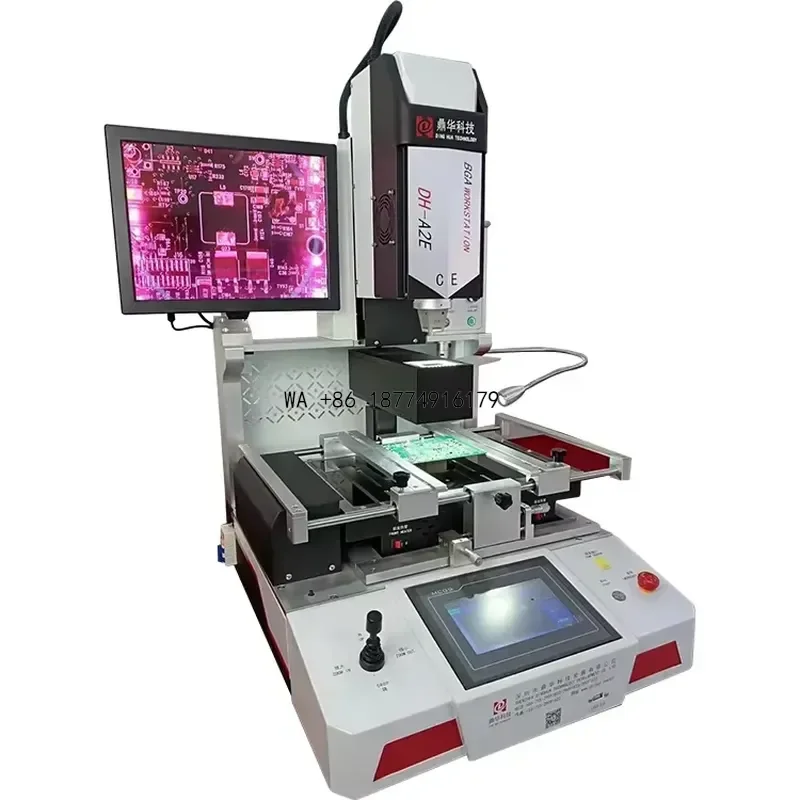 wmwmnu Dinghua BGA Rework DH-A2E Optical Hot Air Soldering Tool Semi-Automatic Reballing ECU PCB CPU Phone
