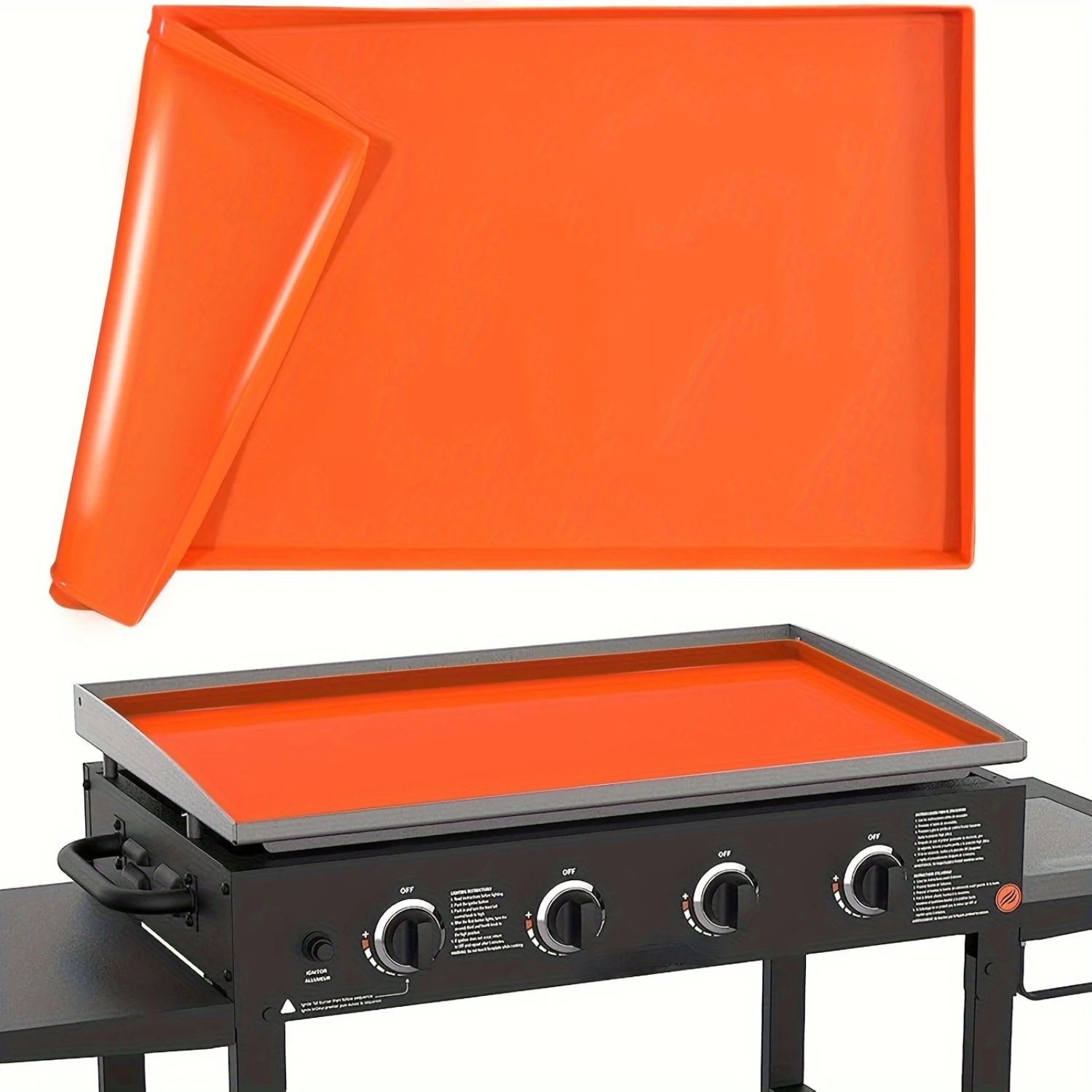 

28 Blackstone Griddle Silicone Mat - Ultra-Durable Protective Barrier for Easy Cleanliness and Dryness, Heavy-Duty Construction