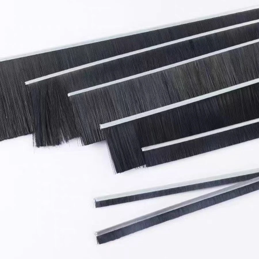 Custom Detachable Brush Strip - PP / Nylon Bristles,Lengths 1cm to 30cm,Pack of 10 Pcs (50cm Each),Dust-Proof,Abrasion-Resistant