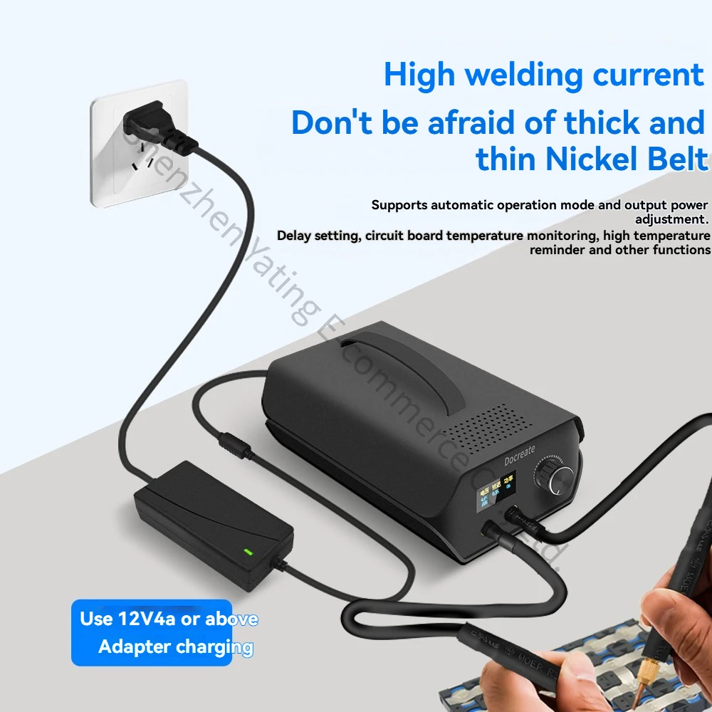 Spot Welder Welding Machine Double Capacitors Energy Storage Welding Nickel Sheet 18650 Battery Spot Welder