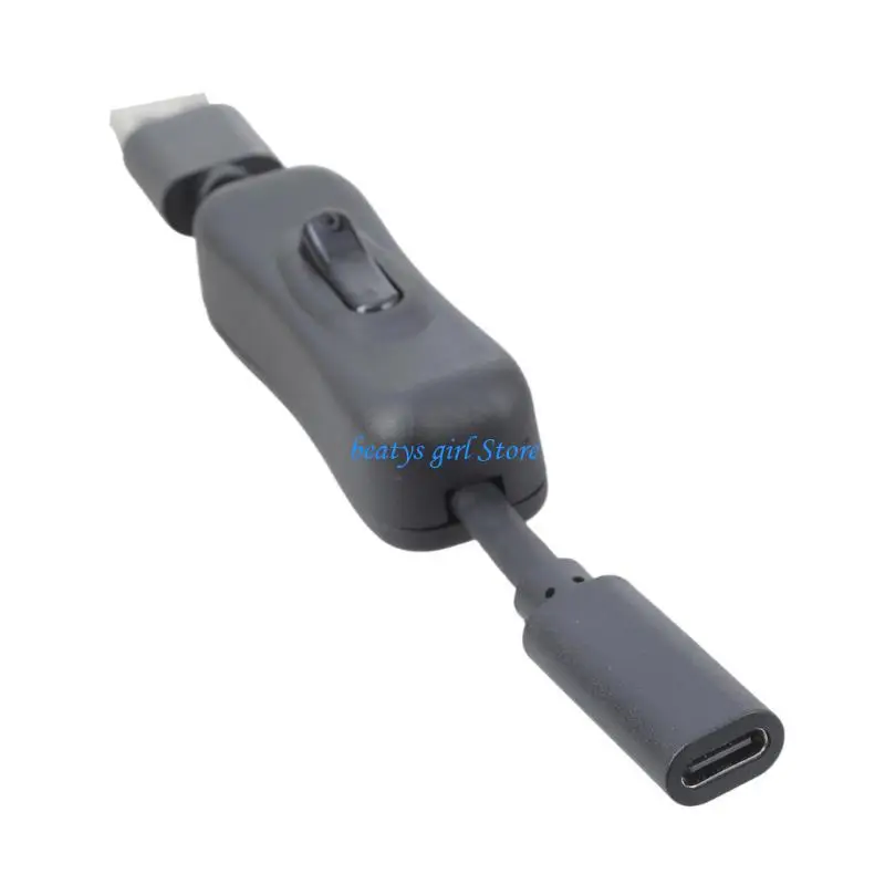 

C7AB USB3.0 Male to Type C Female Data Charging Extension Cable USB3.0 Extension Cable with Switches for PC Desktop