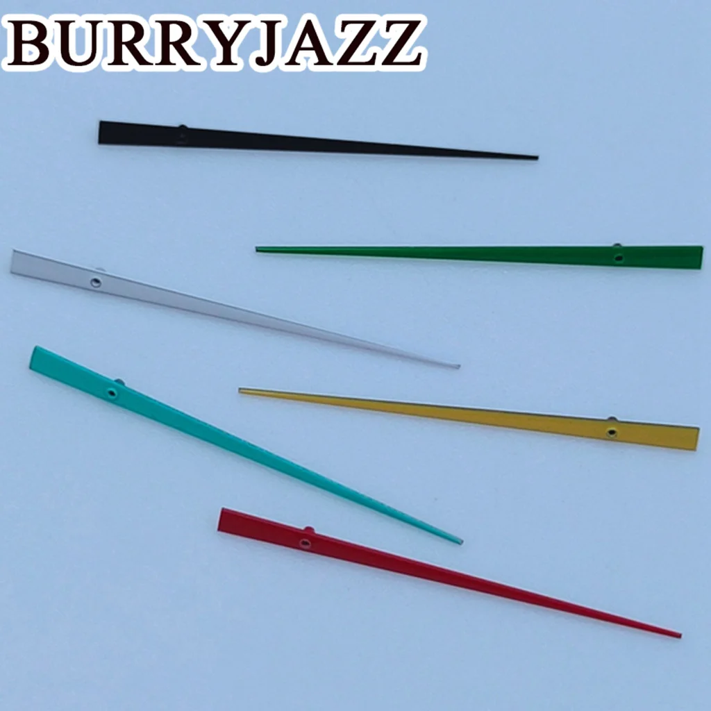 Часы BURRYJAZZ NH35 NH36 NH38 7S26 7S36 4R35 4R36 с одной секундной стрелкой Белый Черный Синий Зеленый Красный Желтый секундные стрелки