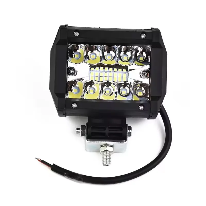 1/2PC 12V 60W barra LED todoterreno punto inundación Combo barra de luz LED luz de trabajo para camión coche SUV ATV UTV 4WD faros LED