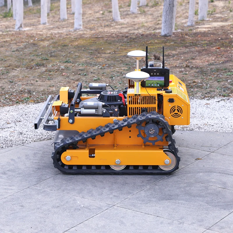 Customized GPS Automatic Cutting Lawn Mower - Small Household Agricultural Remote-Controlled ATV Tracked 4-Stroke Weeder