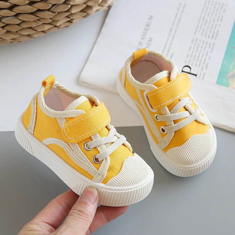 

Light Cloth Shoe Anti Slip Children Shoe 2025 Spring Autumn New Boys Canvas Shoes Soft Sole Baby Shoe Versatile Simple Kid Shoes
