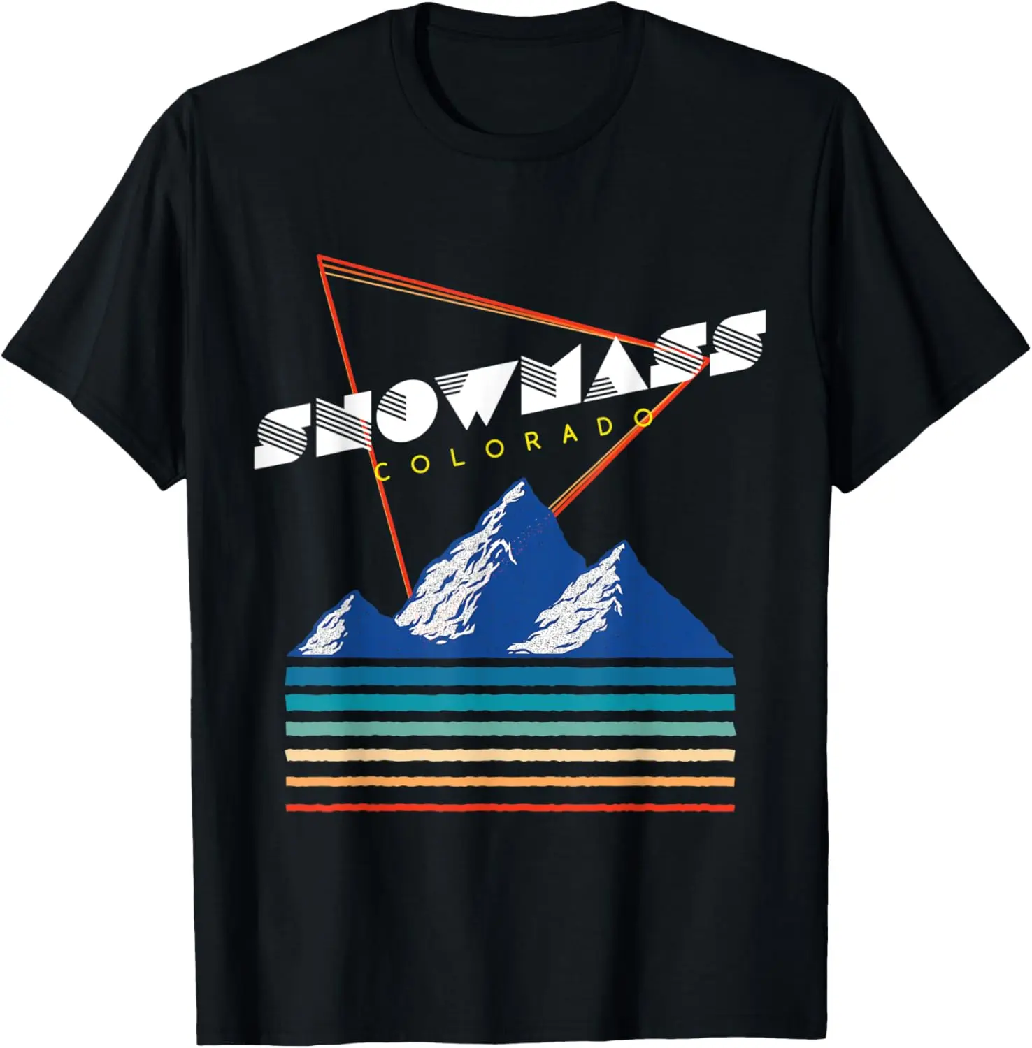

Snowmass Colorado - USA Ski Resort 1980s Retro Shirt T-Shirt