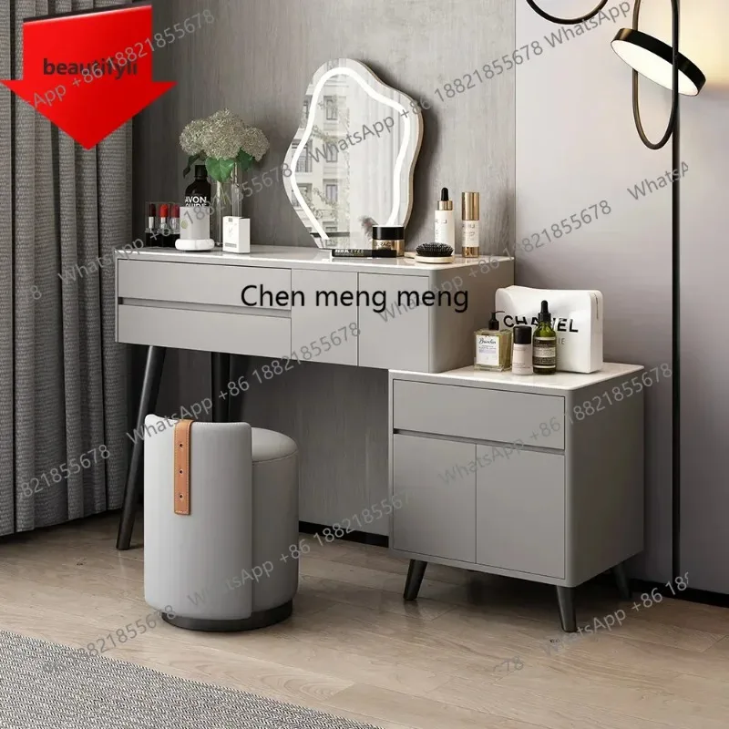 New style Solid wood dresser light luxury simple storage box integrated cabinet bay window stretching makeup table ss 8617