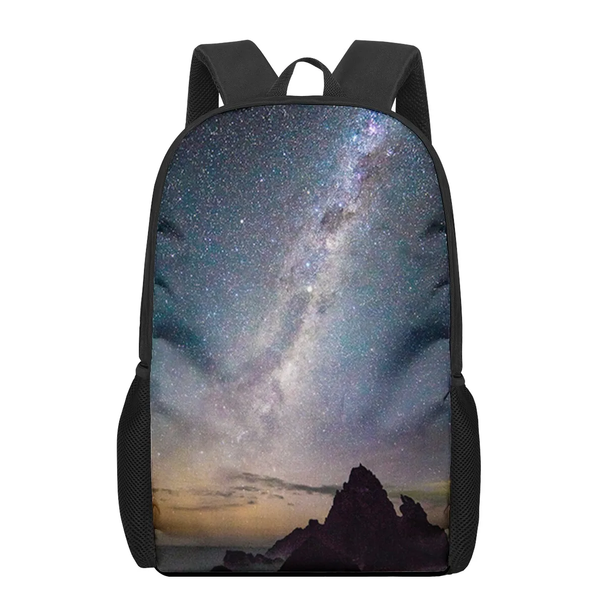 Starry Sky Night View Landscape School Bags For Boys Girls 3D Print School Backpacks Kids Bag Kindergarten Backpack Men Child Bo