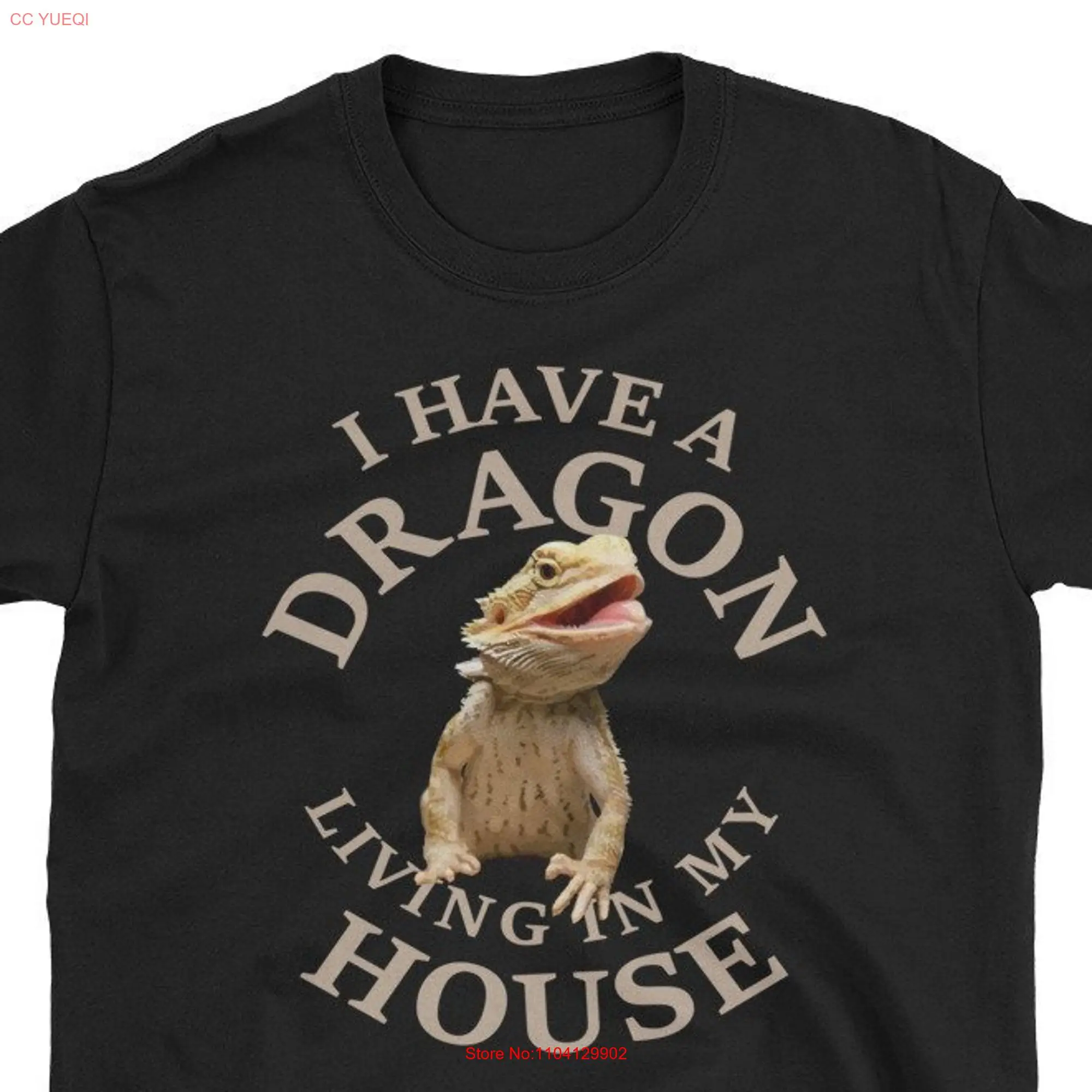 Bearded Dragon T Shirt Lizard Reptile Pogona Barbata long or short sleeves