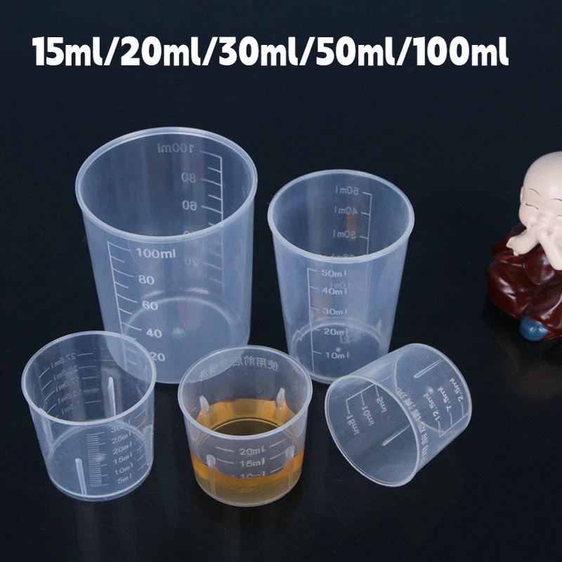 Clear Plastic Graduated Measuring Cup Measuring Jugs Laboratory Beaker Transparent Mixing CupLiquid Container Measuring Tools
