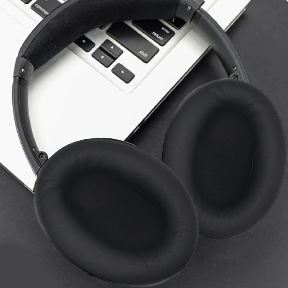 1 Pair Replacement Ear Pads Cushions Protein Leather Headphone Earpads Ear Cups Cover for Sony WH-1000XM4 Headphones