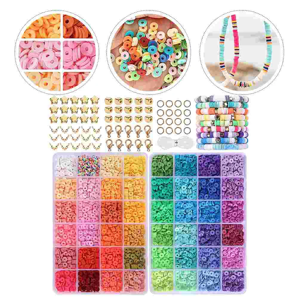 

Halloween Clay Bead Set The Ring Trendy Bracelets Metal Ornaments Hair Beads for Braids Girls