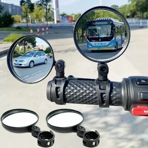 1/2PCS Bicycle Mirror Handlebar Rearview Mirror for Bicycle Motorcycle 360 Rotation Adjustable for Bike Riding Cycling Mirror