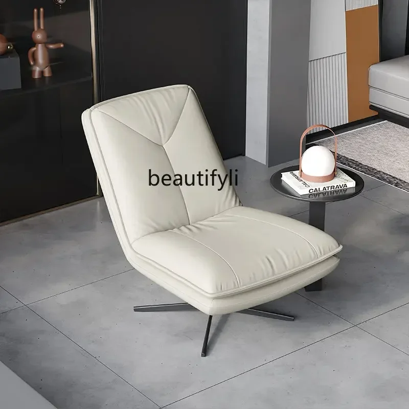 

Italian Couch Living Room Single Rotating Leisure Chair Modern Minimalist Wingback Chair