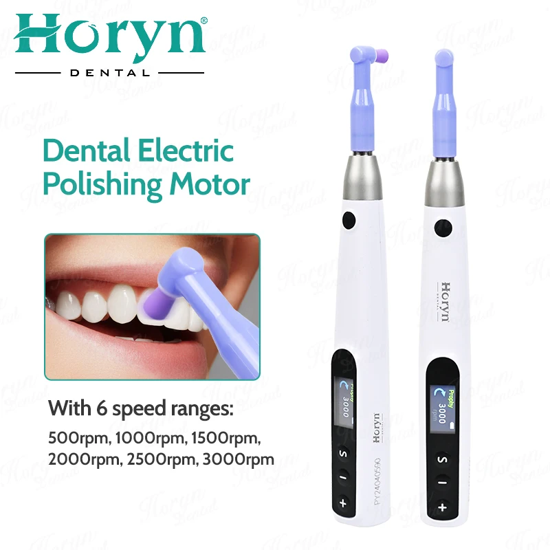 

Dental Polishin Electric Motor LCD Prophy Handpiece Adjustable Speed Handpiece 360° Swivel / Disposable Angle/Prophy Angles ﻿