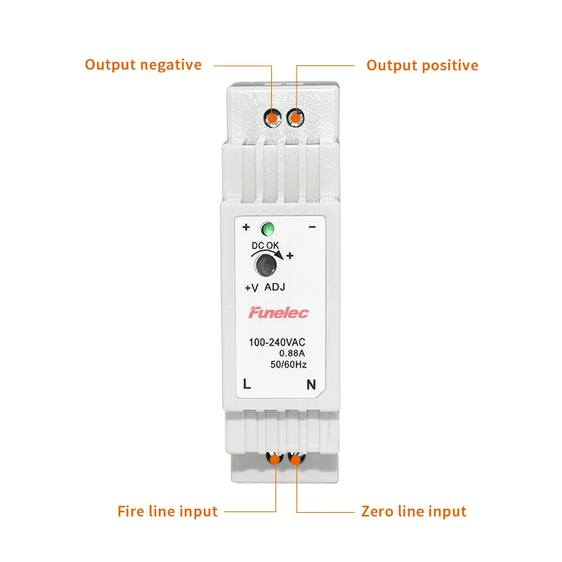 DR-15 12V AAVN DIN Rail Switching Power Supply Easy To Install DR