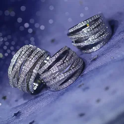 S925 Sterling Silver color VVS1 AAA Natural Zircon Rings Women Anillos Bizuteria Gemstone Silver 925 Jewelry Moni Diamond Ring
