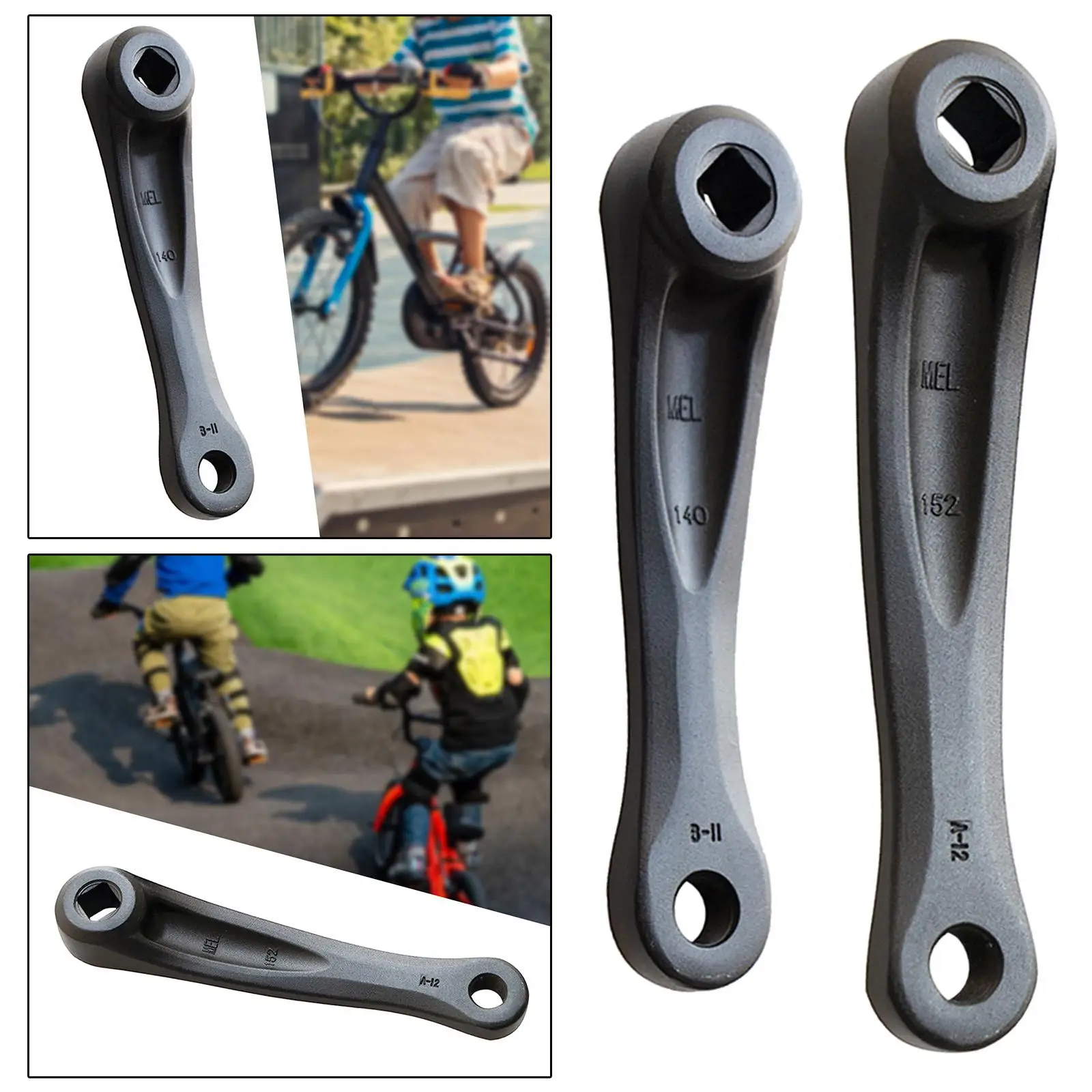

Kids Bike Crank Arm Left Crank Replacement Professional Durable Metal Left Crank