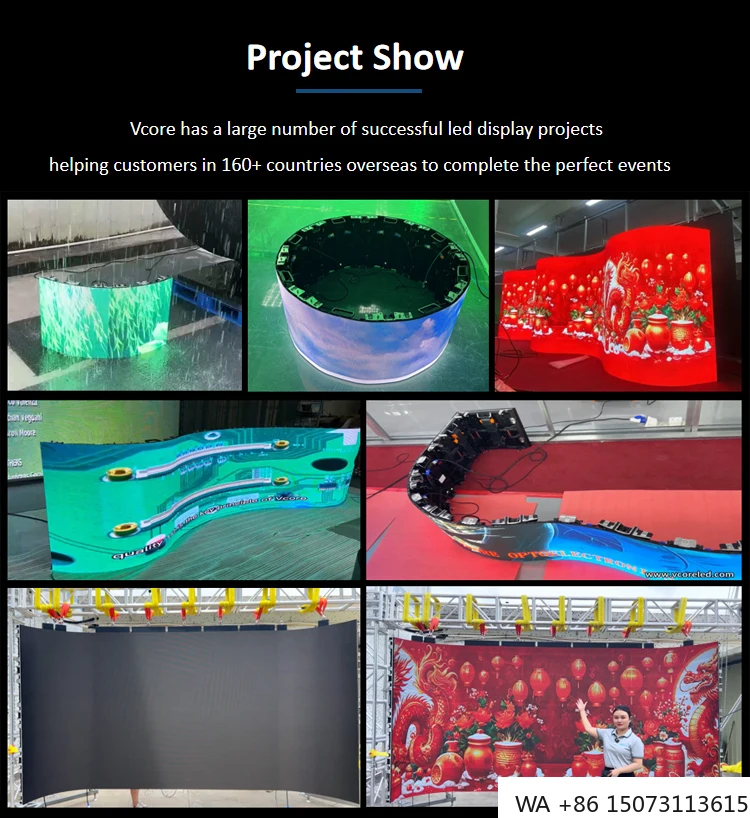 Pantalla LED P2.97/P3.91 para interiores: pantalla de alquiler flexible a todo color para conciertos