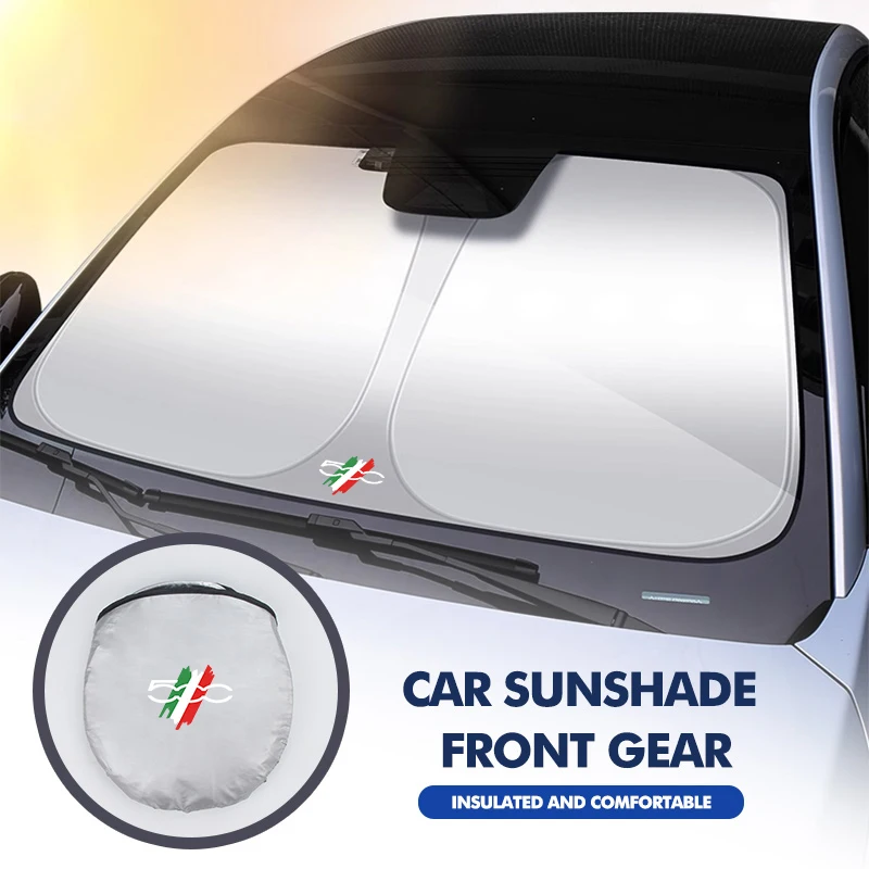 Parasol Plegable para Parabrisas de Coche Fiat, Cubre el Parabrisas Delantero, Bloquea los Rayos UV, Compatible con Abarth 500 FR, Freemont, Stilo, Grande, Doblo, Tipo