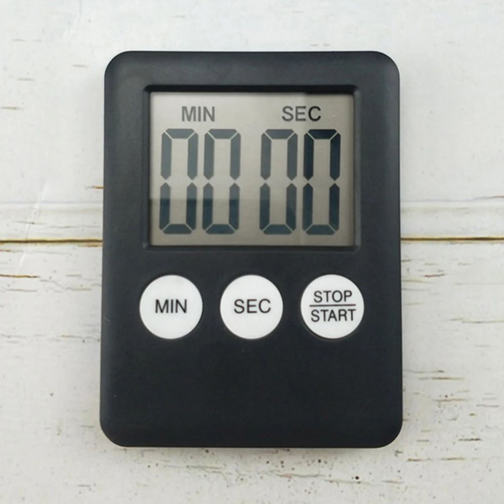 

Digital Electronic Kitchen Timer Multi-Function Sports Alarm Clock LCD Display Mini for Sports Exercise Baking Cooking