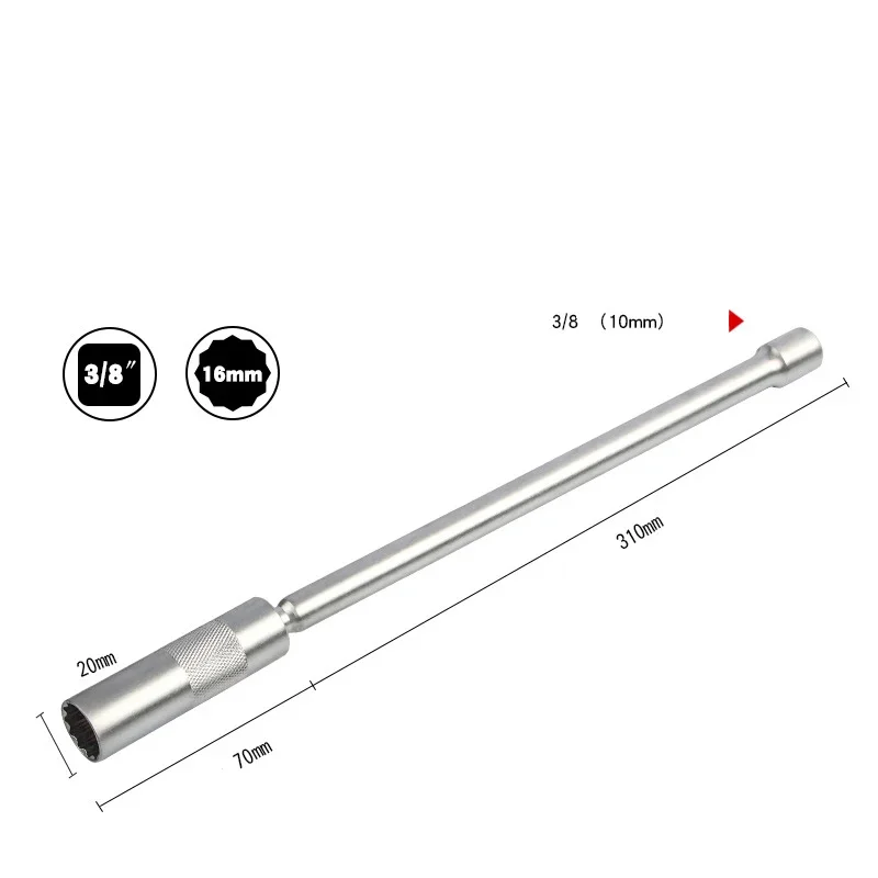 

14mm 16mm Spark Ignition Component Socket Extended Magnetic Spark Ignition Component Socket 12 Point Thin Wall