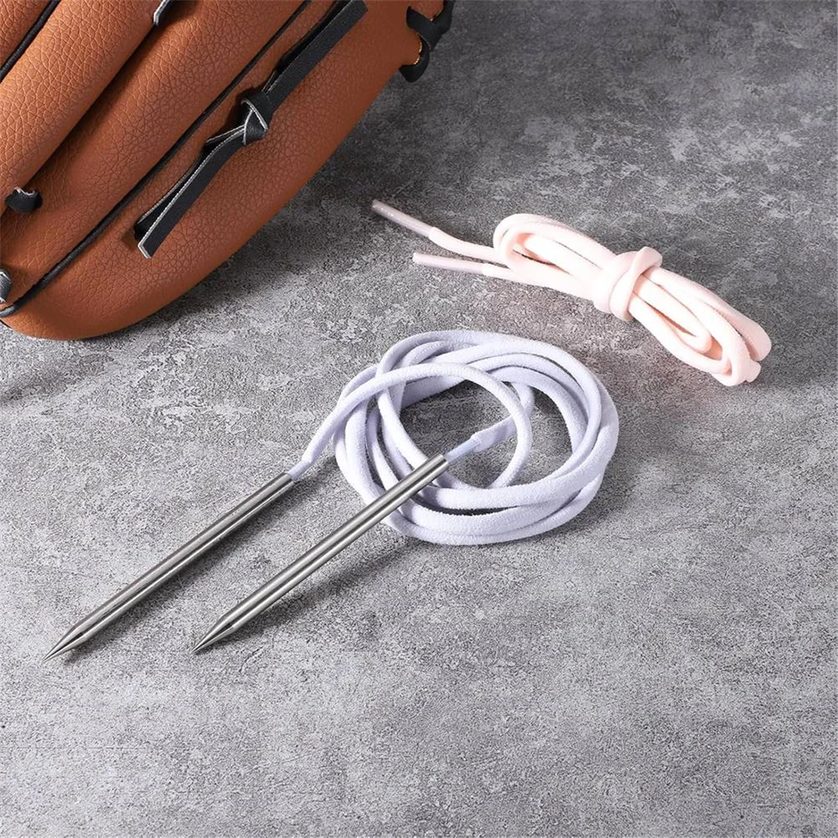 

A83Z 4 шт. иглы для шнуровки из паракорда, иглы-паракордные иглы для браслета, бейсбольные перчатки, кожаные аксессуары для шнурков