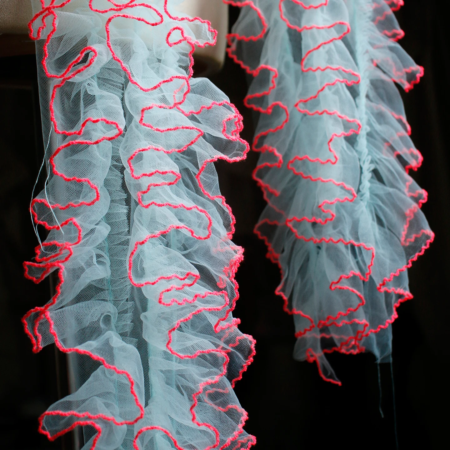 Retro Style Coral Reef Sweet Handmade DIY Decorative Lace Trim Netting Skin-friendly Clothing Design Auxiliary Material