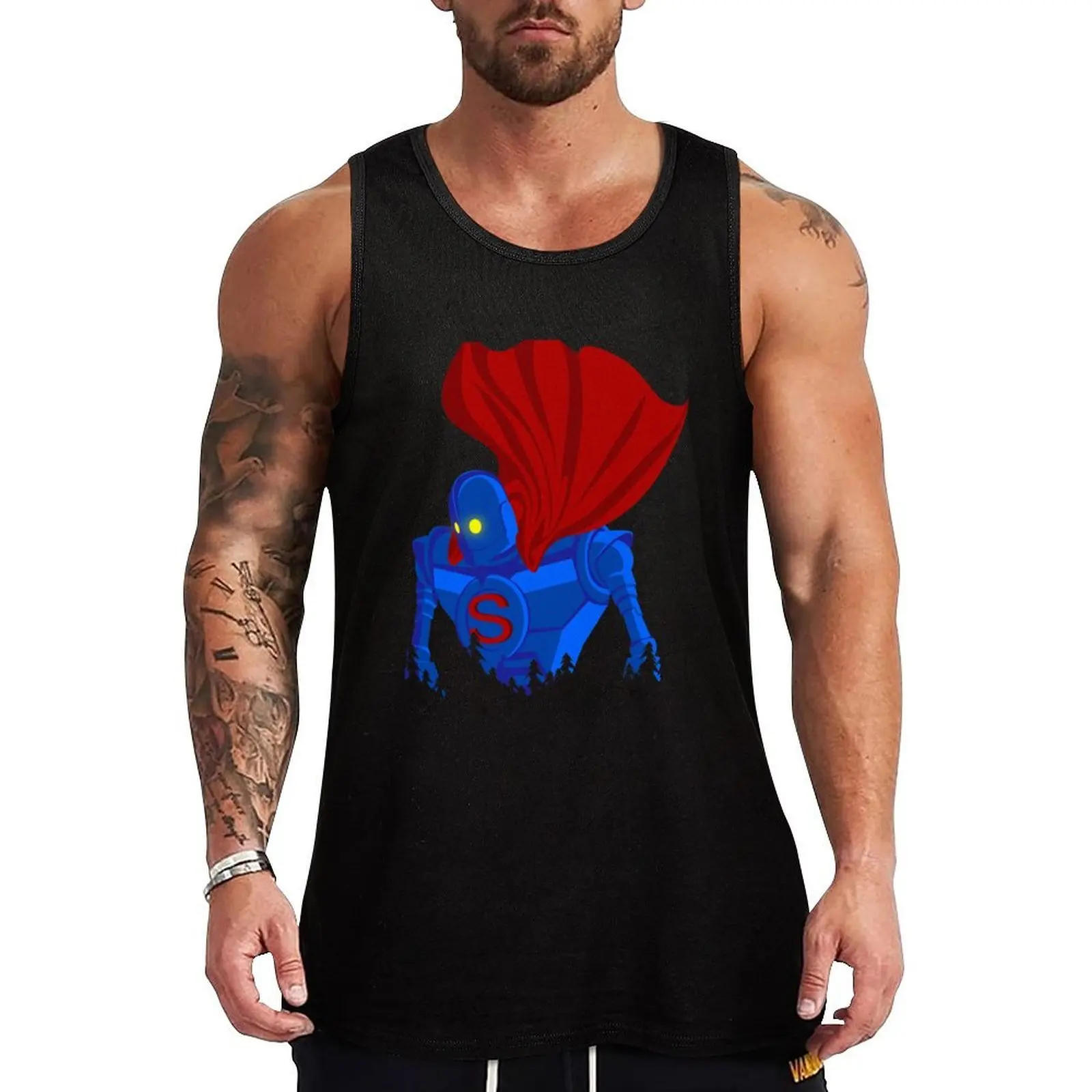 

SUPER GIANT Tank Top men clothes gym clothing Gym t-shirt man