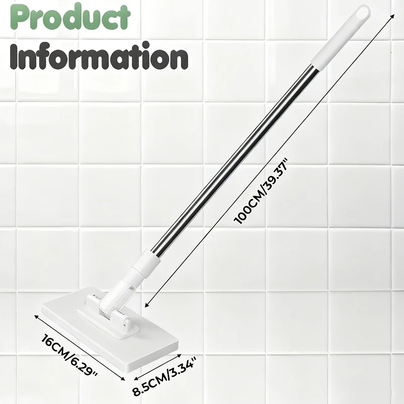 11 Piece Automatic Mop System,No Manual Operation Required,One Click Cloth Replacement Function, Including 10 Replacement Cloths