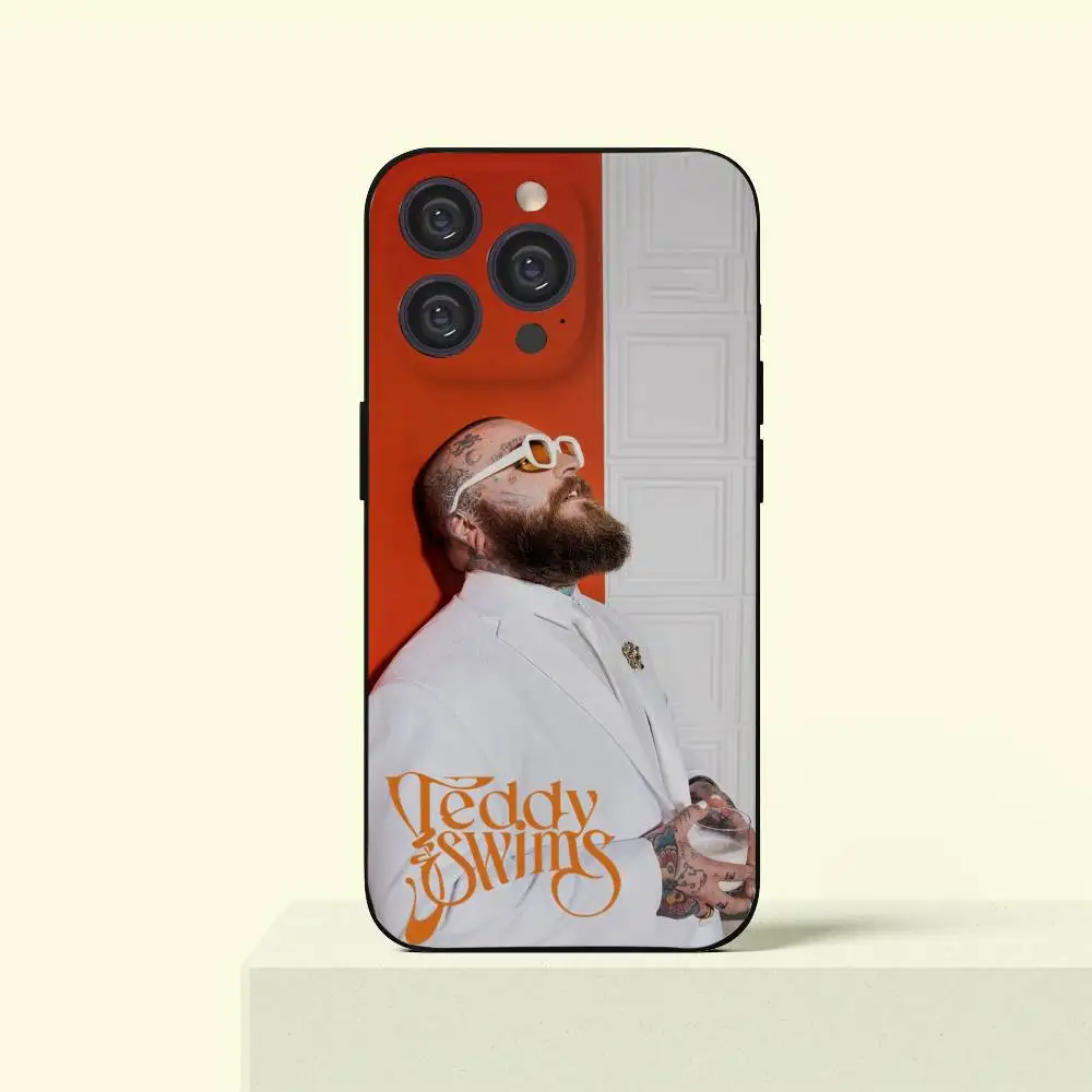 

T-Teddy Swims Phone Case For IPhone 16 16e Plus Pro MAX15 14 13 12 11 XSmax Soft Black Case