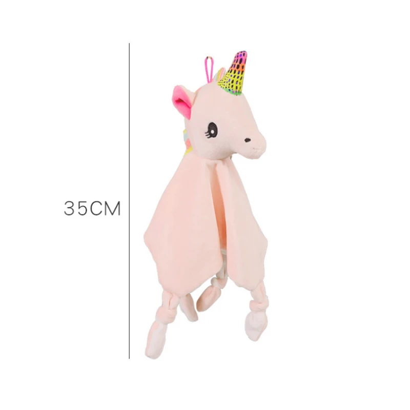 Baby Comforter Toys Plush Bunny Elephant Sleeping Towel Montessori Baby Rattles Stuffed Animals Appease Baby Toys 0 12 Months