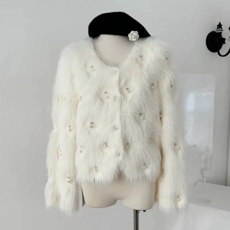 

Korean Ladies Solid Color Tops Autumn Winter Fashion Knitting Cardigan Long Sleeve Sweaters Loose Women Clothing Outerwears