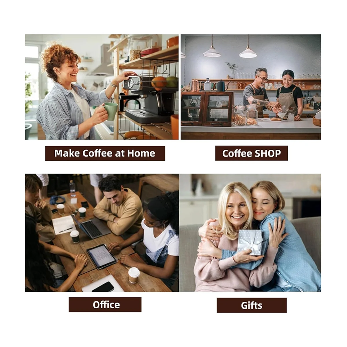 Coffee Bean Dosing Cup Spoon and Bottle Set, Espresso Coffee , Ceramic Single Dosing Tray for Coffee Black-A70Z