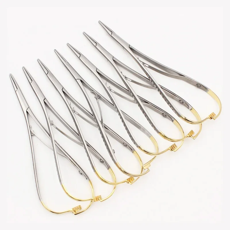 Standard Dental Needle Holder Tweezers Orthodontic Instrument Dentistry Product Stainless Steel Mathieu Needle Holder