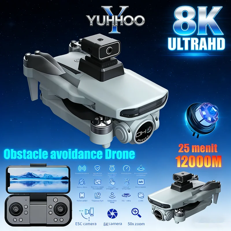 

Profesional X37 Mini Drone 8K HD Camera Obstacle Avoidance Aerial Photography Brushless Foldable Quadcopter 3km