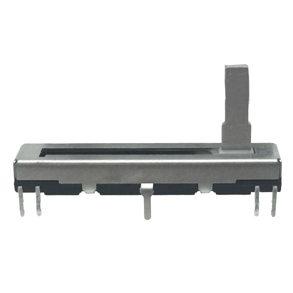 45MM Straight Slide Potentiometer Single Mixer Fader with Center Position B10K Shaft Length 15MM for Panasonic