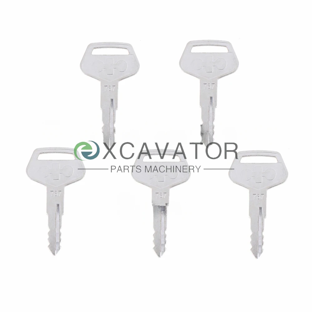 5Pcs 787 Ignition Key For Excavator Dozer Loader Heavy Equipment TR261434 PC Digger