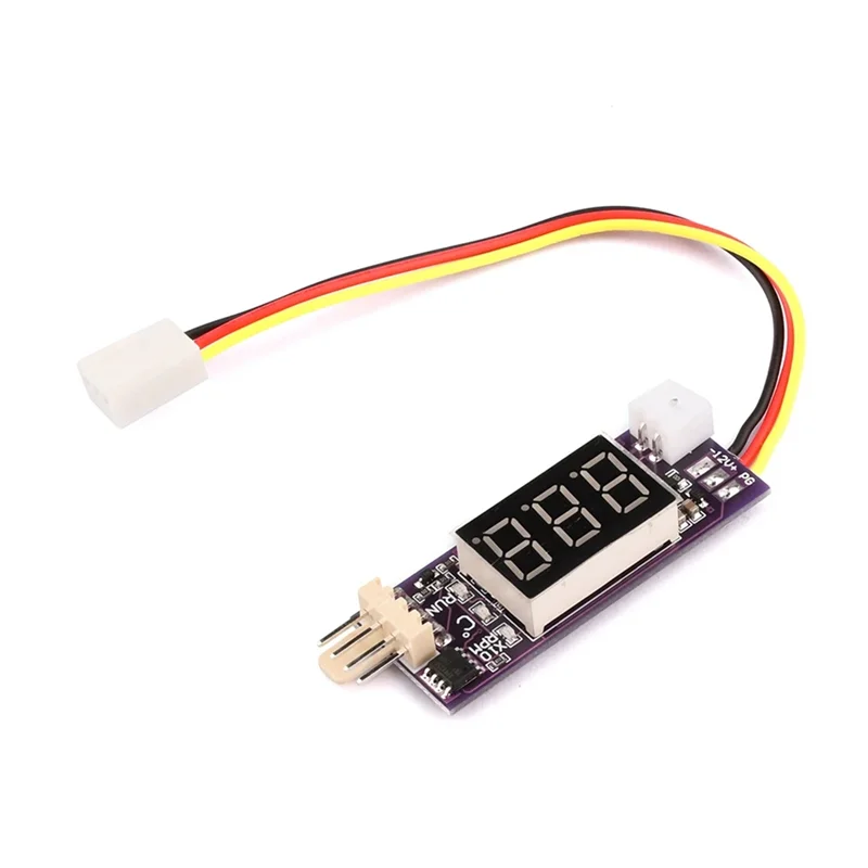 

-A21Z DC 12V 4 Wire PWM Fan Temperature Control Governor Temperature Speed Digital Display Support 3A Fan On/Off Control, Easy T