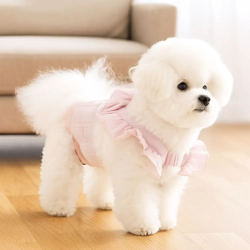 Fashion Thin Dog Physiology Pants Solid Color Breathable Pet Dog Diapers Adjustable Integrated Pet Jumpsuit Anti Harassment