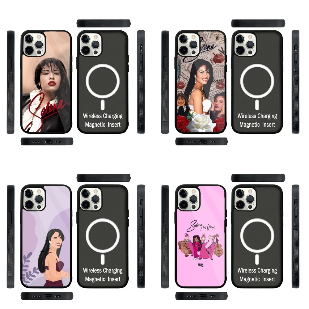 

Singer Selena Quintanilla Phone Case Strong Magnetic For IPhone 15,14,13,Pro,Max,Plus,11,12,Mini For Magsafe Wireless Charging