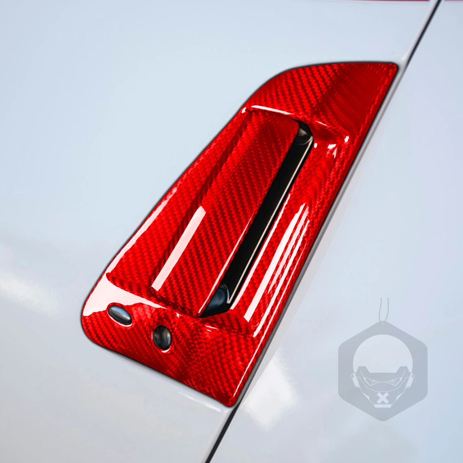 Real Red Carbon Fiber Exterior Door Handle Cover For Nissan 370Z Z34 2009 2010 2012 2013 2014 2015 2016 2017 2018 2019 2020 2021