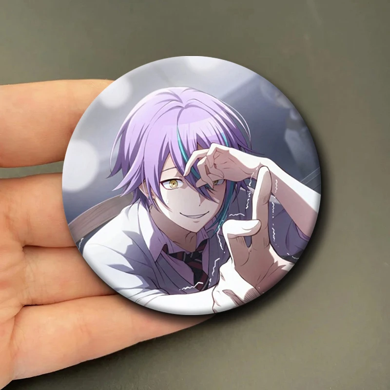 58mm New Anime Project SEKAI Portable Mirror Cute Anime Character Cartoon Mini Makeup Mirror Accessories Decor Fans Collect