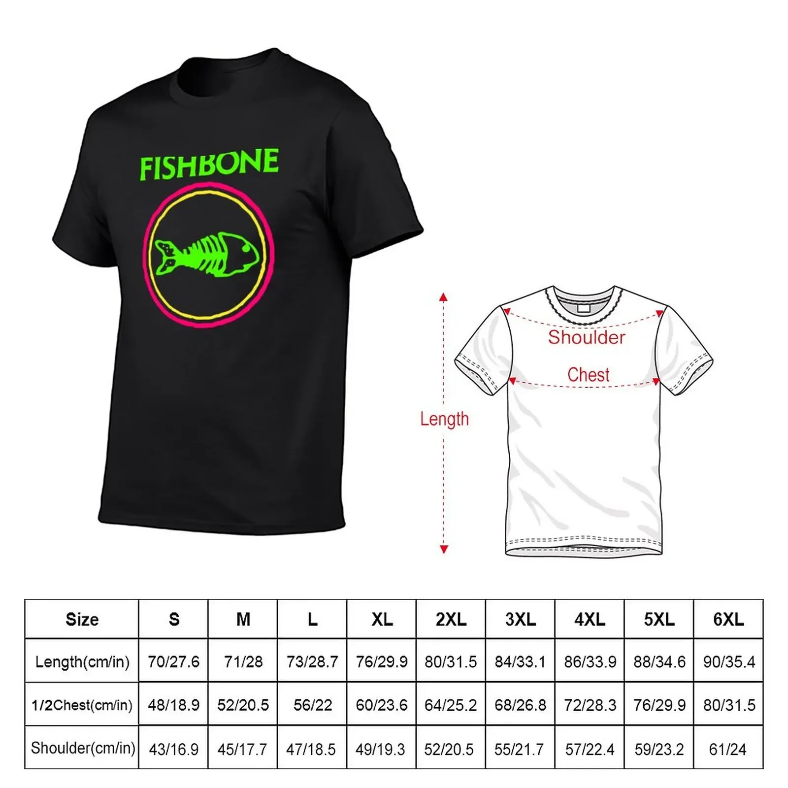 Fishbone: Truth And Soul In Neon T-Shirt graphic tee shirt oversizeds mens big and tall t shirts