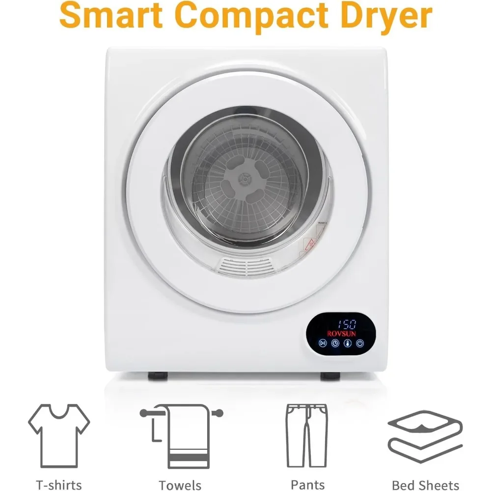 1.5 Cu.Ft Portable Dryer, Laundry Dryer, 850W 110V Fast Drying , with Tub & LCD Control Panel for Apartment Home Dorm