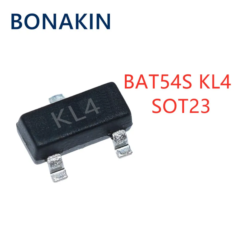 

100 шт. BAT54S SOT-23 BAT54 KL4 SOT23 SMD новый и оригинальный