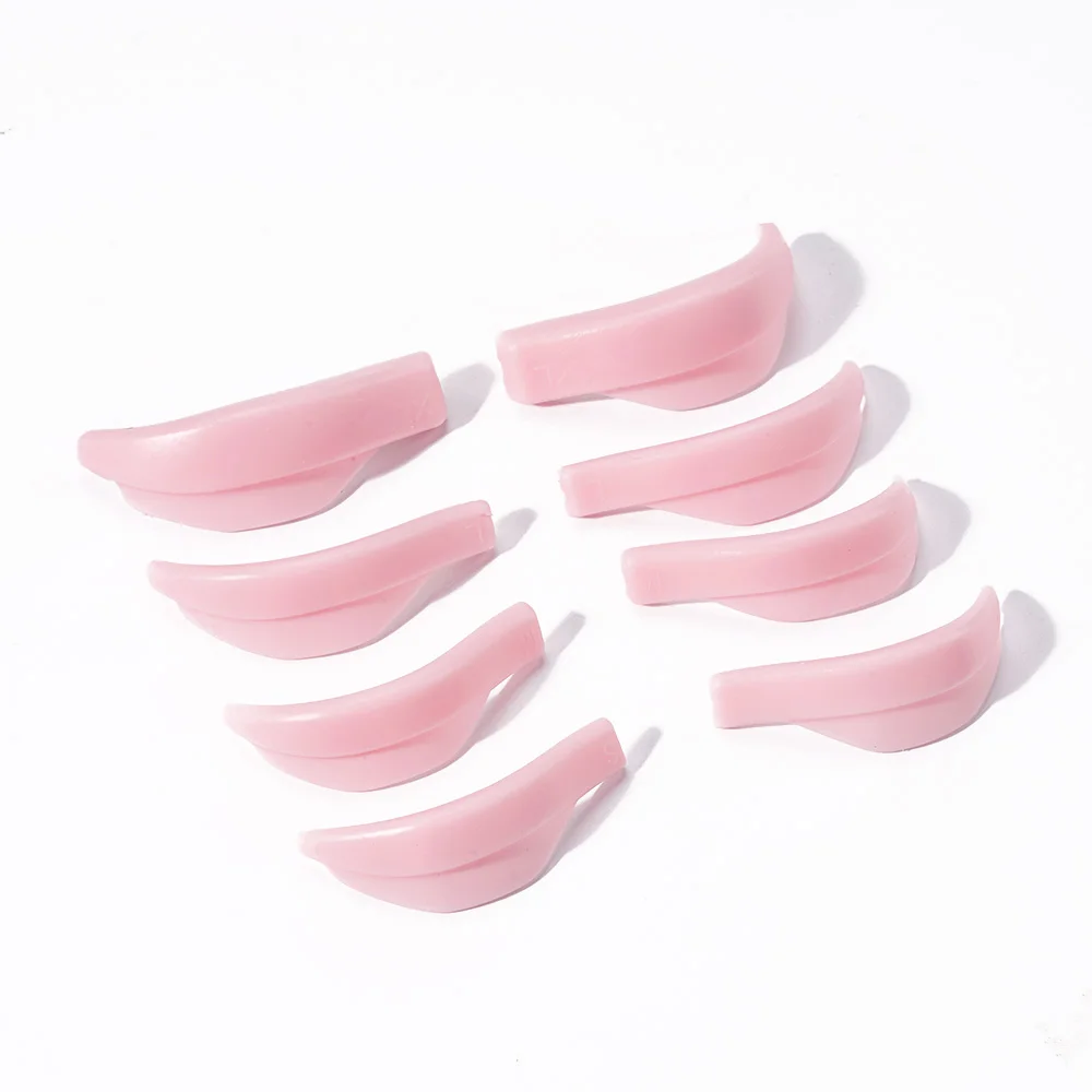 3D Eyelash Rollers 4Pairs/Bag Silicone Eyelash Perm Pads Lash Lifting Recycling Lashlift Rods Shield Lifting Eyelash Curler Tool